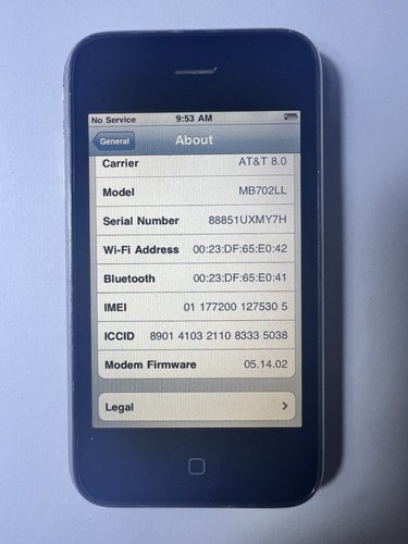 Iphone 8gb black - 8gb, (at&t)